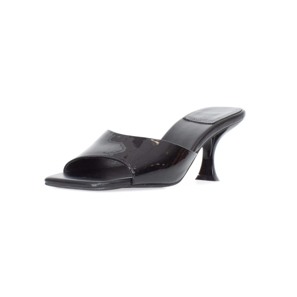 Jeffrey Campbell Mr Big Black Patent Mules